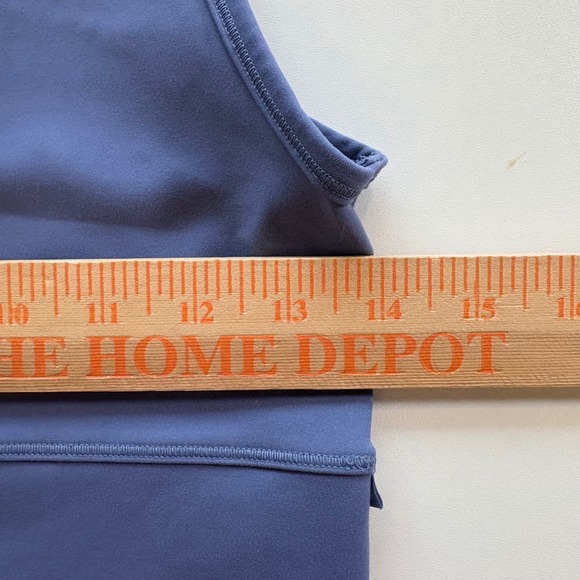 Lululemon Align V Neck Tank Top Blue Cropped Athletic Yoga Workout Women - Picture 4 of 5